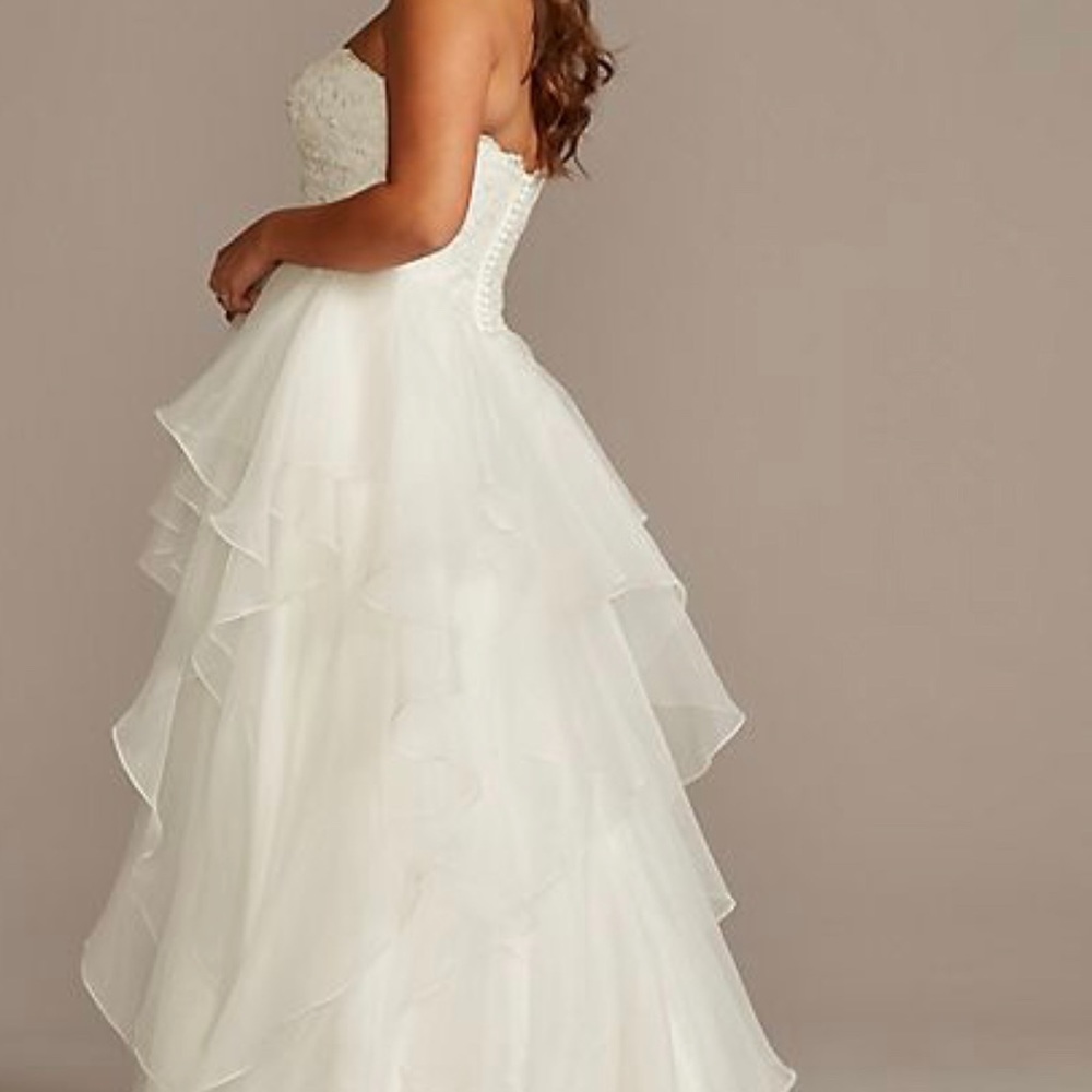 Brand new Lace and Organza Plus Size Ball Gown Wedding Dress 16w
